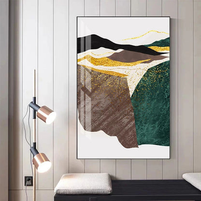 Modern Abstract Mountain Landscape Wall Art Fine Art Canvas Prints Pictures For Modern Apartment Living Room Bedroom Hotel Room Art Decor