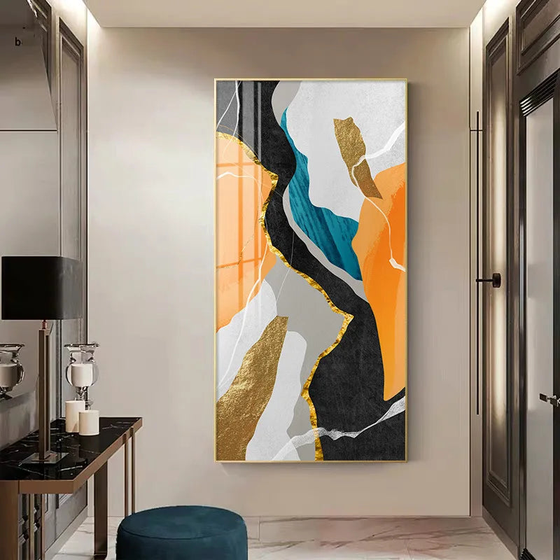 Modern Abstract Nordic Wall Art Fine Art Canvas Prints Posters Colorful Art For Living Room Dining Room Foyer Light Luxury Interior Decoration