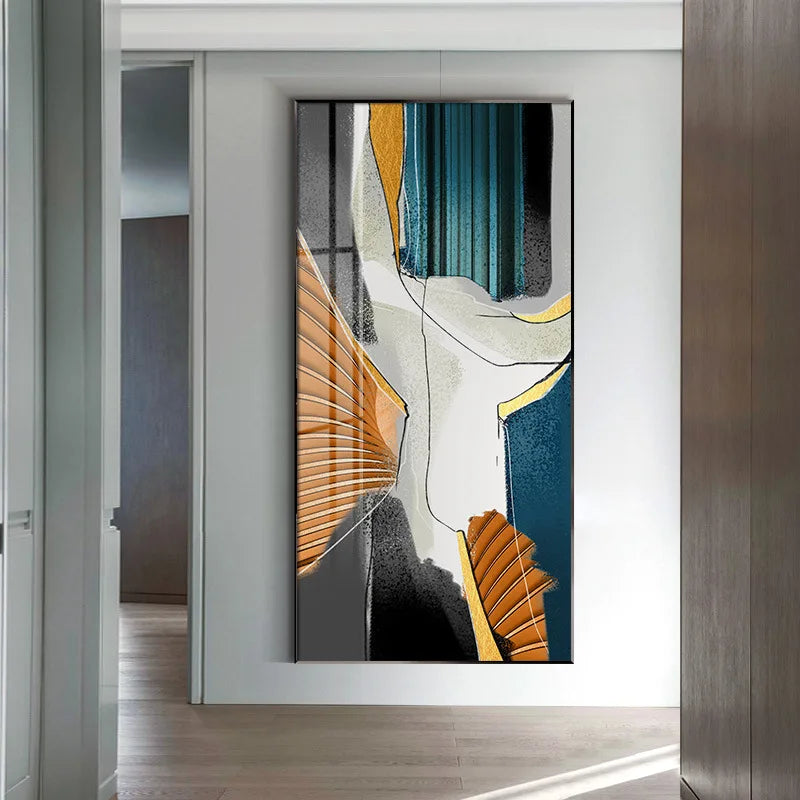 Modern Abstract Nordic Wall Art Fine Art Canvas Prints Posters Colorful Art For Living Room Dining Room Foyer Light Luxury Interior Decoration