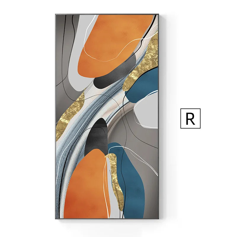 Modern Abstract Nordic Wall Art Fine Art Canvas Prints Posters Colorful Art For Living Room Dining Room Foyer Light Luxury Interior Decoration