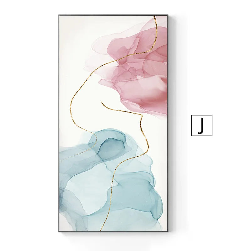 Modern Abstract Nordic Wall Art Fine Art Canvas Prints Posters Colorful Art For Living Room Dining Room Foyer Light Luxury Interior Decoration