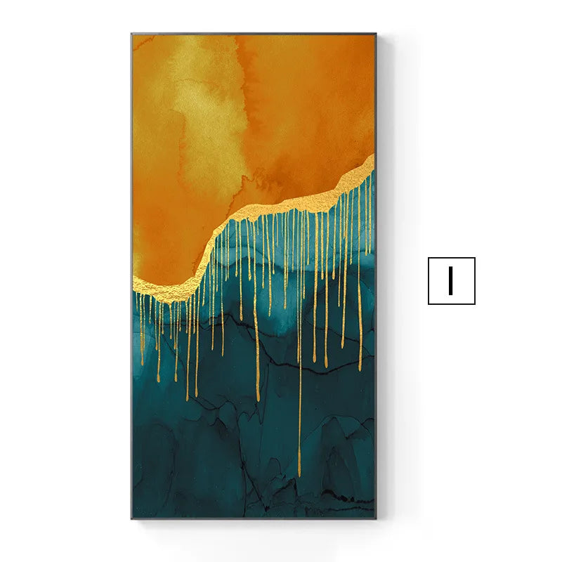 Modern Abstract Nordic Wall Art Fine Art Canvas Prints Posters Colorful Art For Living Room Dining Room Foyer Light Luxury Interior Decoration