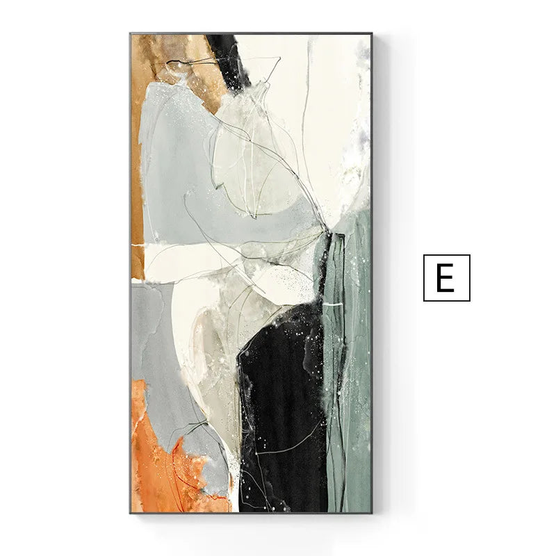 Modern Abstract Nordic Wall Art Fine Art Canvas Prints Posters Colorful Art For Living Room Dining Room Foyer Light Luxury Interior Decoration