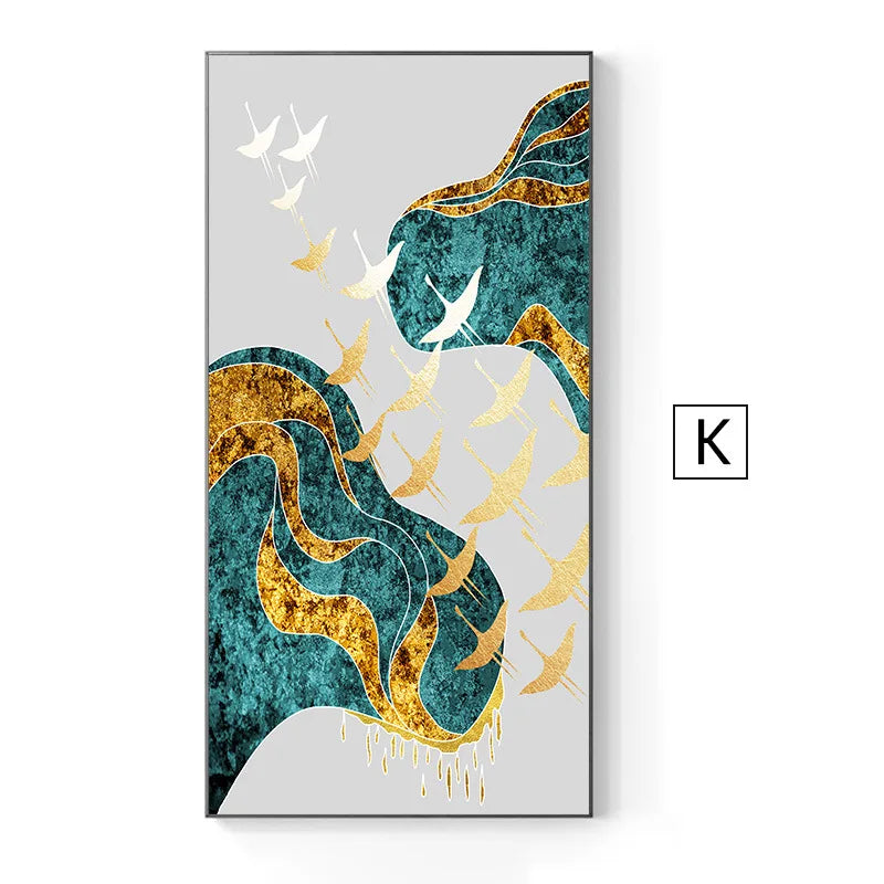 Modern Abstract Nordic Wall Art Fine Art Canvas Prints Posters Colorful Art For Living Room Dining Room Foyer Light Luxury Interior Decoration