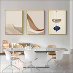 Modern Abstract Surreal Geometry Wall Art Fine Art Canvas Prints Neutral Tones Pictures For Living Room Dining Room Bedroom Art Decor