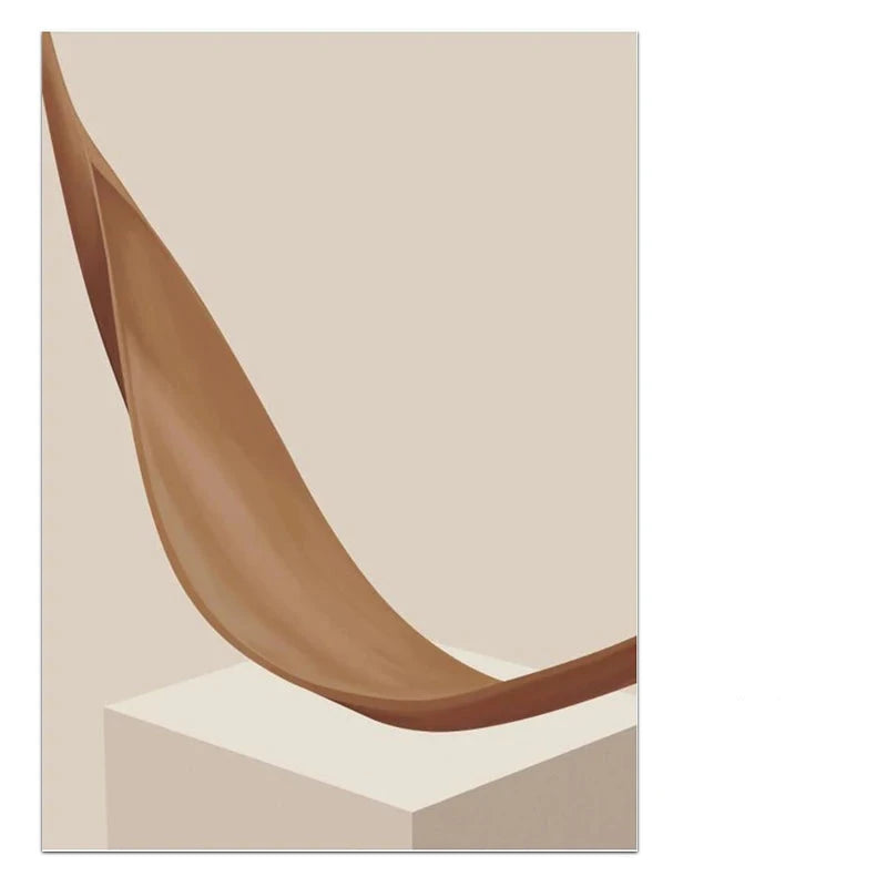 Modern Abstract Surreal Geometry Wall Art Fine Art Canvas Prints Neutral Tones Pictures For Living Room Dining Room Bedroom Art Decor