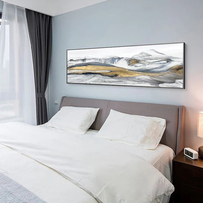 Modern Abstract Wide Format Wall Art Pictures Above The Sofa / Above ...