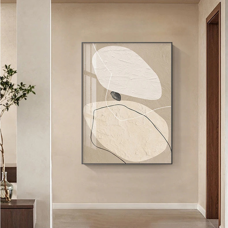 Modern Abstract Zen Pebbles Wall Art Fine Art Canvas Prints Neutral Colors Nordic Posters Pictures For Living Room Bedroom Art Decor