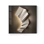 Modern Aesthetics 3d LED Effect Abstract Geometric Wall Art Fine Art Canvas Prints Square Format Pictures Art For Contemporary Interiors