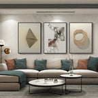 Modern Aesthetics Abstract Architectural Geometric Wall Art Fine Art Canvas Prints Pictures For Modern Loft Living Room Contemporary Interior Design Trends