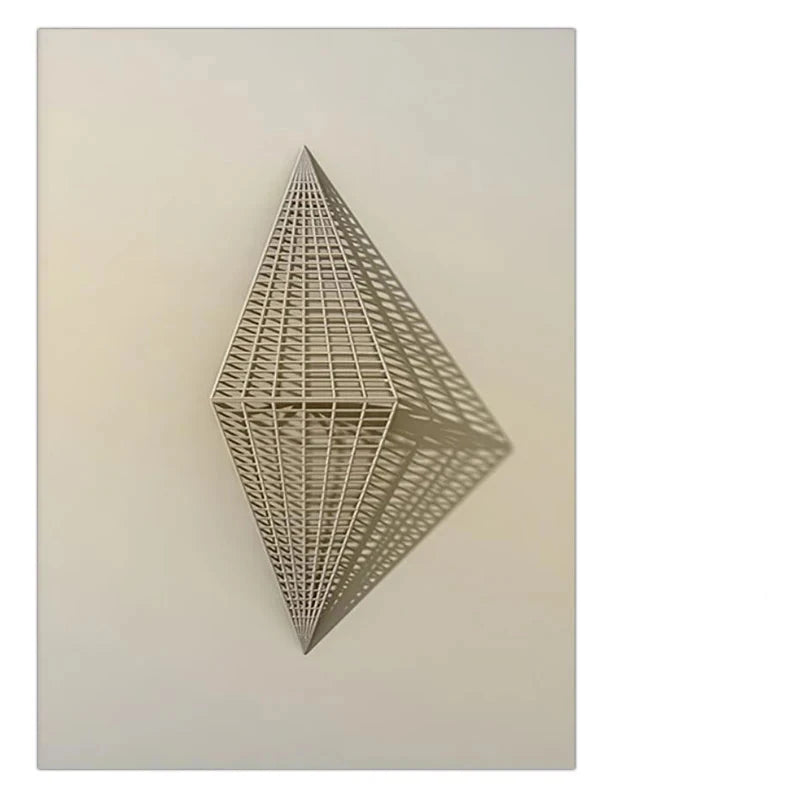 Modern Aesthetics Abstract Architectural Geometric Wall Art Fine Art Canvas Prints Pictures For Modern Loft Living Room Contemporary Interior Design Trends