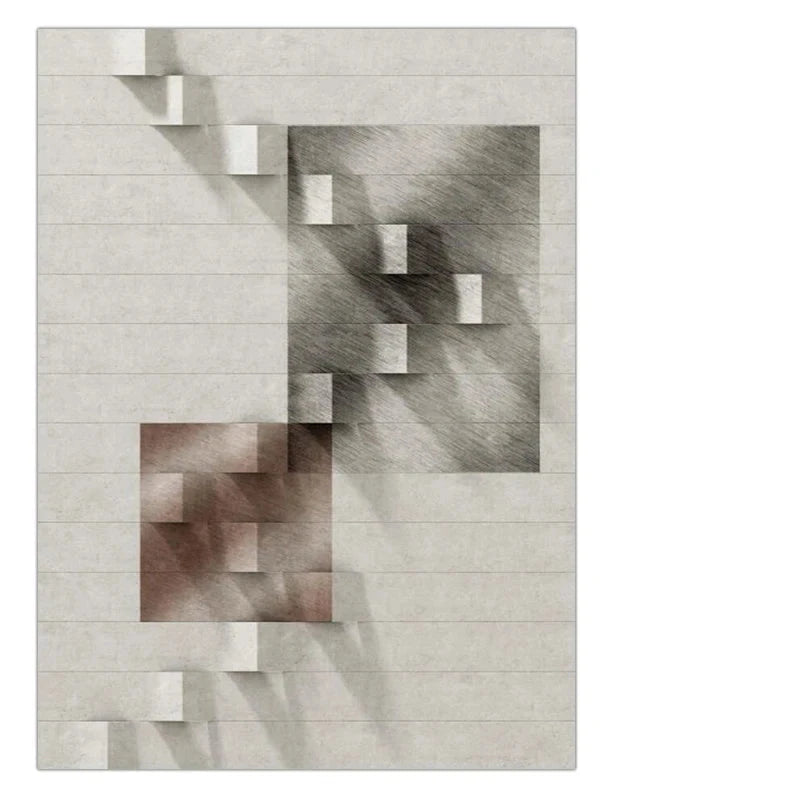 Modern Aesthetics Abstract Architectural Geometric Wall Art Fine Art Canvas Prints Pictures For Modern Loft Living Room Contemporary Interior Design Trends