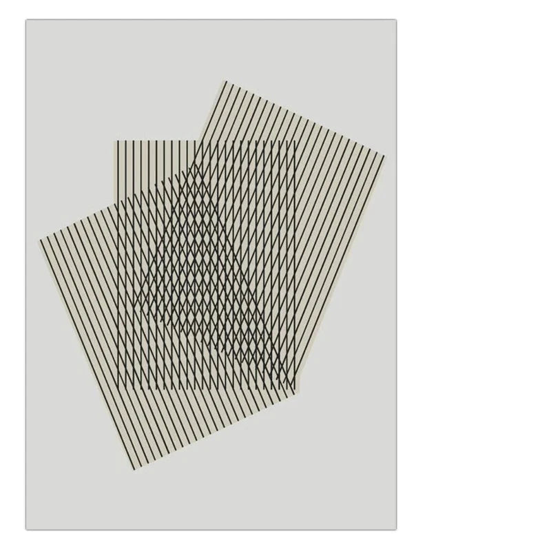 Modern Aesthetics Abstract Architectural Geometric Wall Art Fine Art Canvas Prints Pictures For Modern Loft Living Room Contemporary Interior Design Trends