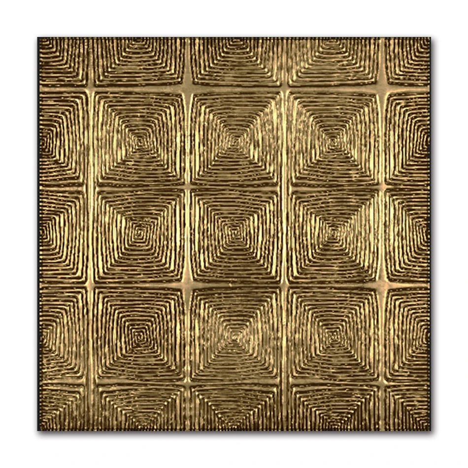 Decorative wall art with geometric pattern on a white background