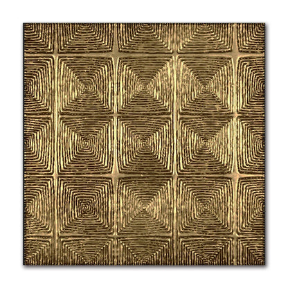 Decorative wall art with geometric pattern on a white background
