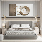 Modern Aesthetics Abstract Sun Moon Geometric Wall Art Fine Art Canvas Prints Pictures For Living Room Bedroom Art For Contemporary Interiors 2025 01