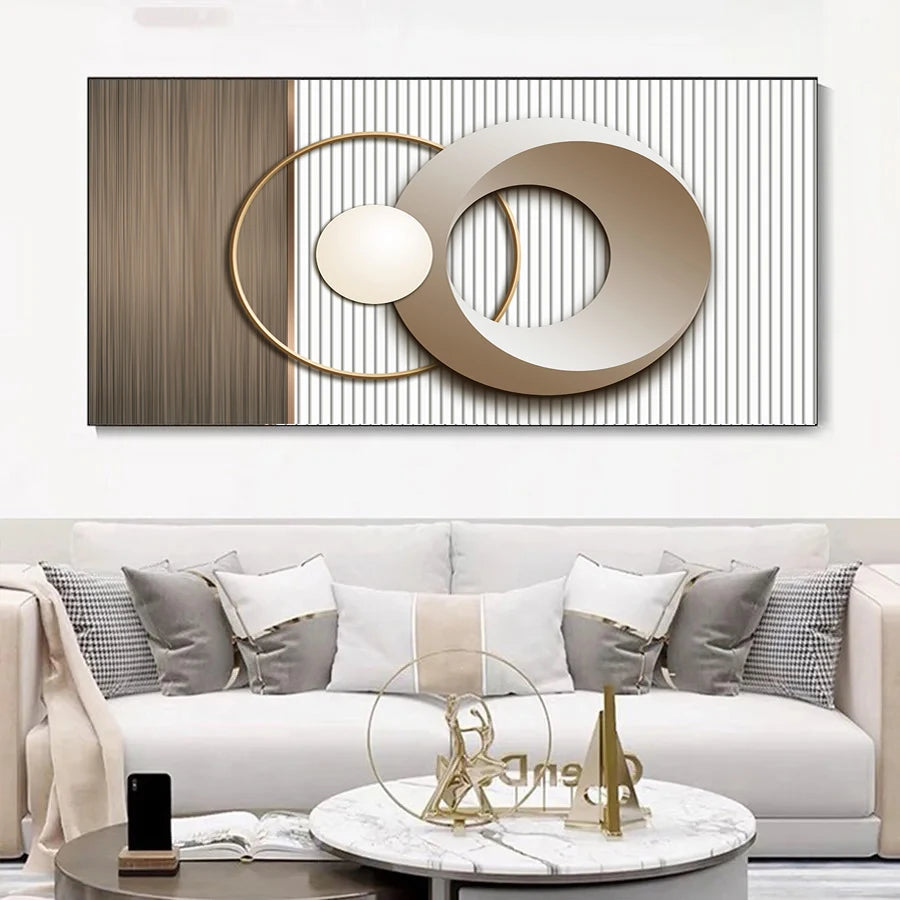 Modern Aesthetics Abstract Sun Moon Geometric Wall Art Fine Art Canvas Prints Pictures For Living Room Bedroom Art For Contemporary Interiors 2025 01