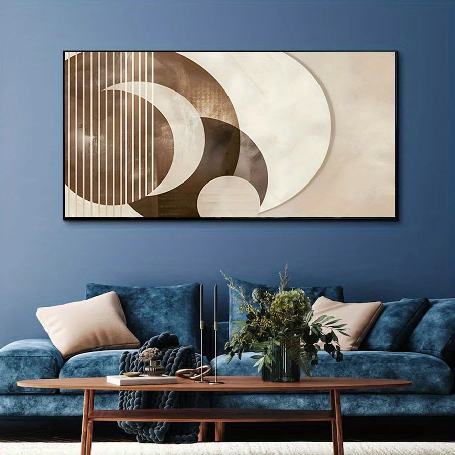 Modern Aesthetics Abstract Wall Art Fine Art Canvas Prints Neutral Colors Brown Beige Artwork For Living Room Bedroom Art Decor