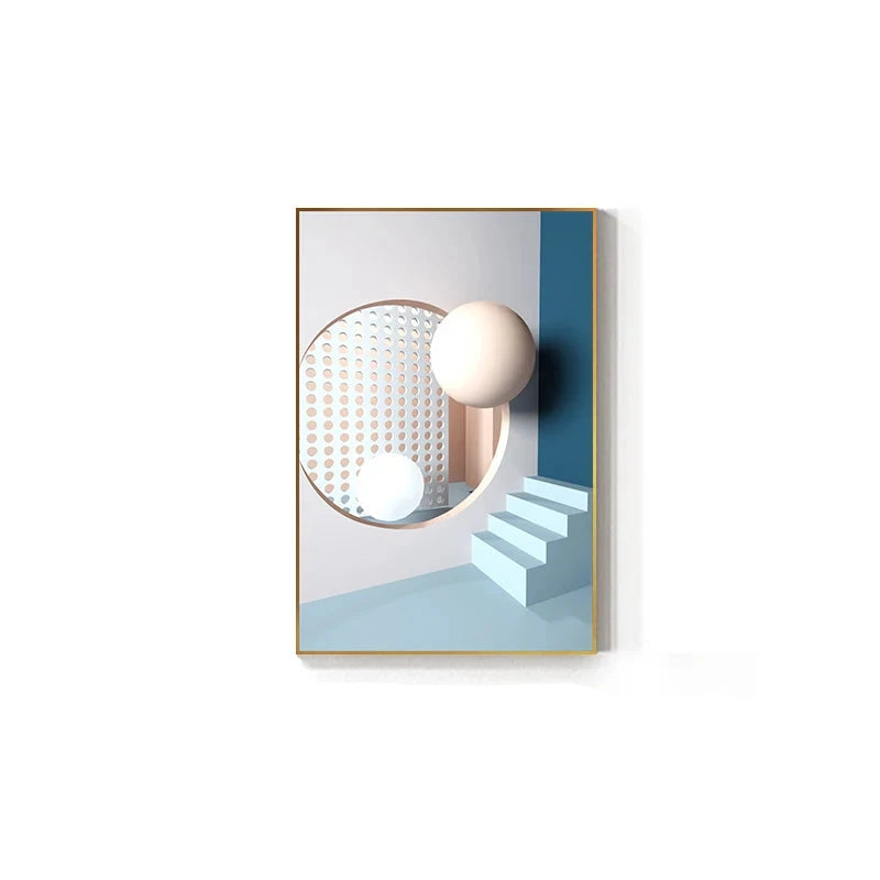 Modern Aesthetics Flowing 3d Design Wall Art Fine Art Canvas Prints Colorful Abstract Pictures For Living Room Bedroom Foyer Art For Contemporary Interiors