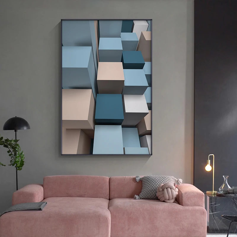 Modern Aesthetics Flowing 3d Design Wall Art Fine Art Canvas Prints Colorful Abstract Pictures For Living Room Bedroom Foyer Art For Contemporary Interiors