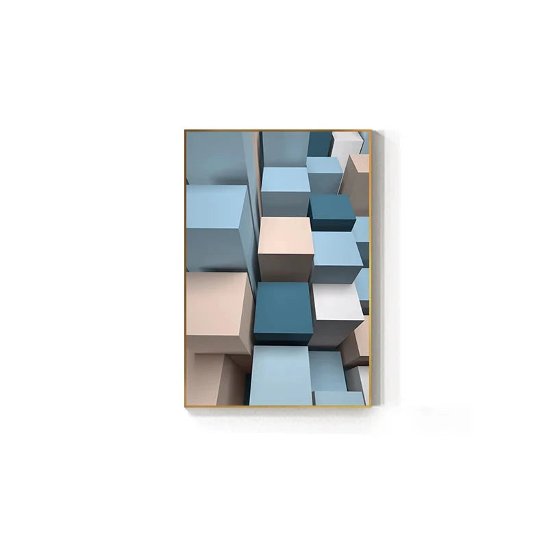 Modern Aesthetics Flowing 3d Design Wall Art Fine Art Canvas Prints Colorful Abstract Pictures For Living Room Bedroom Foyer Art For Contemporary Interiors