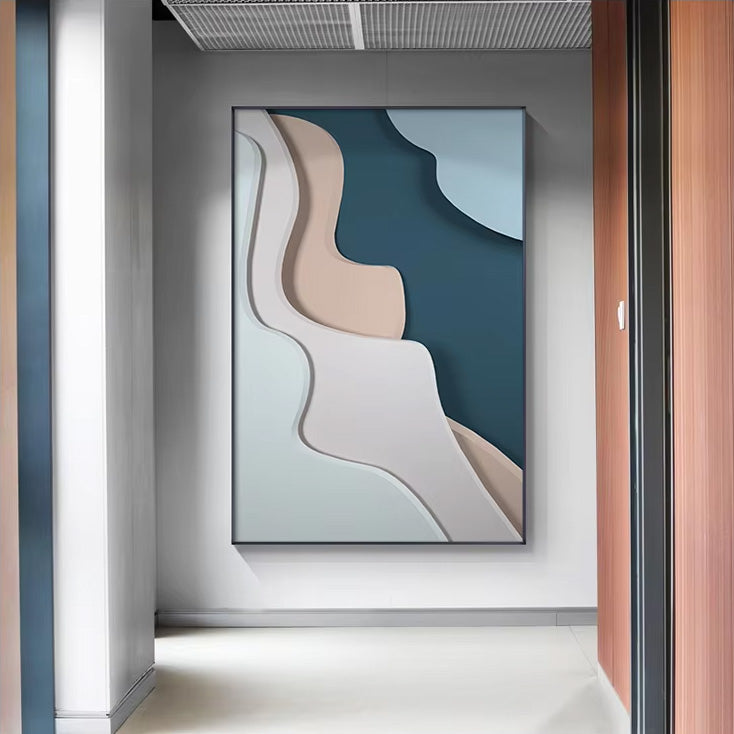 Modern Aesthetics Flowing 3d Design Wall Art Fine Art Canvas Prints Colorful Abstract Pictures For Living Room Bedroom Foyer Art For Contemporary Interiors