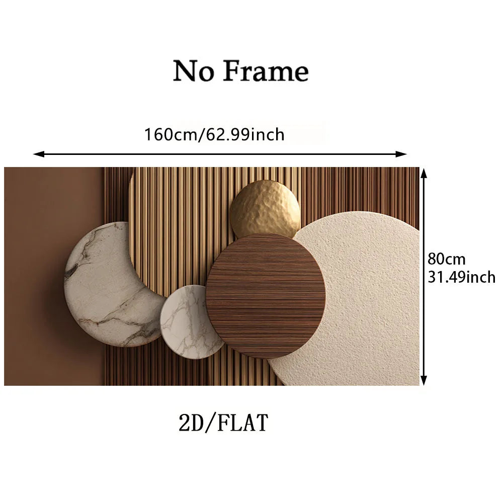 Modern Aesthetics Light Luxury Large Format Abstract Wall Art Fine Art Canvas Print Artwork For Living Room Dining Room Home Office Decor