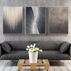 Modern Aesthetics Metal Line Art Fine Art Canvas Prints Pictures For Living Room Dining Room Foyer Art For Contemporary Interiors