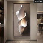 Modern Aesthetics Wall Art Fine Art Canvas Print Organic Flowing Abstract Artwork For Modern Apartment Living Room Entryway Foyer Art Decor