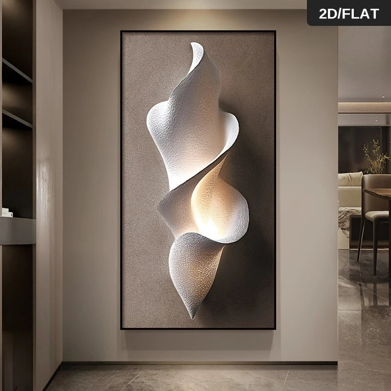 Modern Aesthetics Wall Art Fine Art Canvas Print Organic Flowing Abstract Artwork For Modern Apartment Living Room Entryway Foyer Art Decor