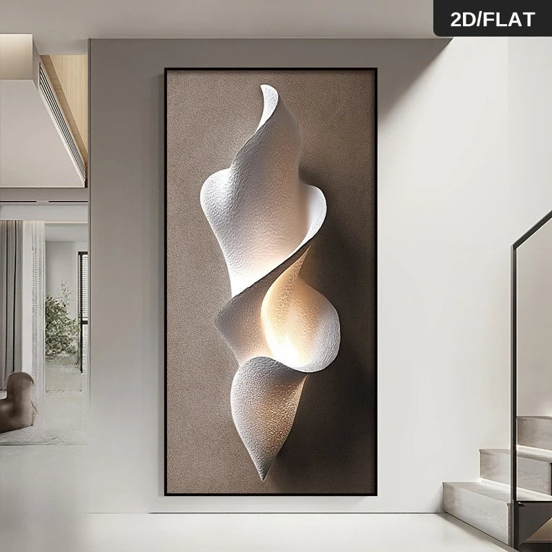 Modern Aesthetics Wall Art Fine Art Canvas Print Organic Flowing Abstract Artwork For Modern Apartment Living Room Entryway Foyer Art Decor
