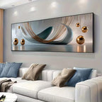 Modern Aesthetics Wide Format Abstract Wall Art Fine Art Canvas Print Picture For Living Room Above The Sofa