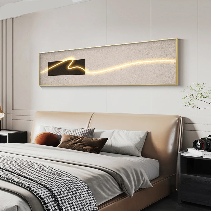 Modern Aesthetics Wide Format Wall Art Fine Art Canvas Prints Light Luxury Minimalist Abstract Pictures For Above The Sofa Art For Above The Bed