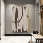 Modern Bold Abstract Curvy Geometric Wall Art Fine Art Canvas Prints Pictures For Urban Apartment Living Room Foyer Art For Contemporary Interiors