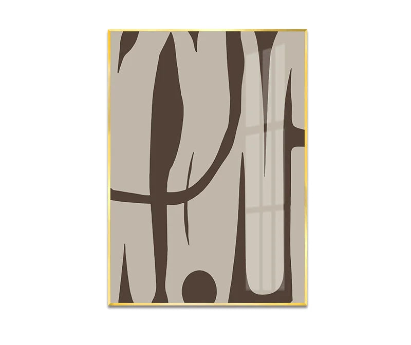 Modern Bold Abstract Curvy Geometric Wall Art Fine Art Canvas Prints Pictures For Urban Apartment Living Room Foyer Art For Contemporary Interiors