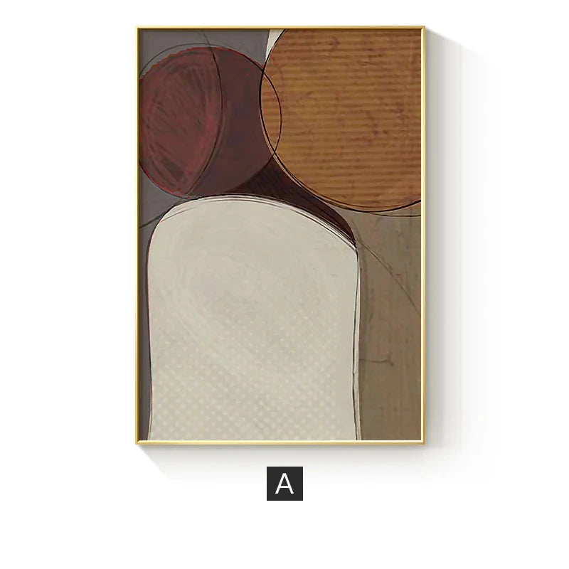 Modern Color Curves Abstract Geometric Wall Art Fine Art Line Art Canvas Prints Pictures For Living Room Bedroom Art For Contemporary Interiors