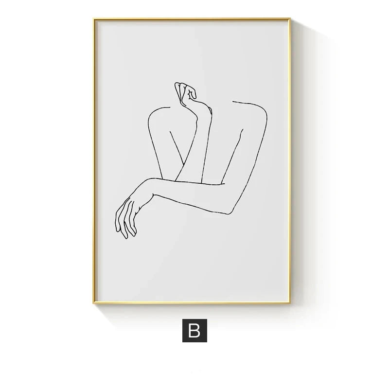 Modern Color Curves Abstract Geometric Wall Art Fine Art Line Art Canvas Prints Pictures For Living Room Bedroom Art For Contemporary Interiors