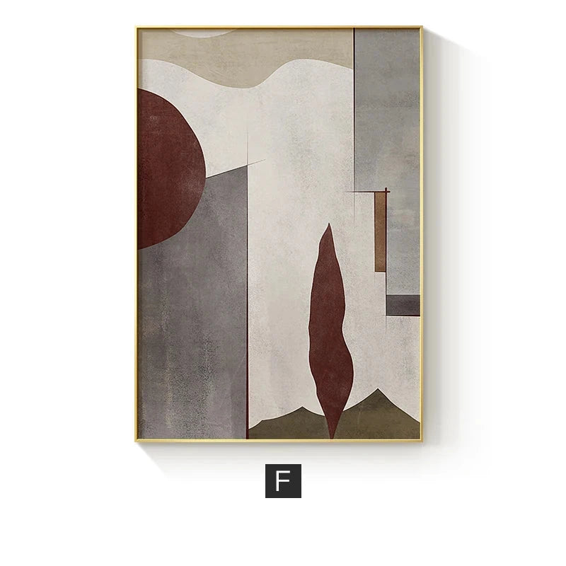 Modern Color Curves Abstract Geometric Wall Art Fine Art Line Art Canvas Prints Pictures For Living Room Bedroom Art For Contemporary Interiors