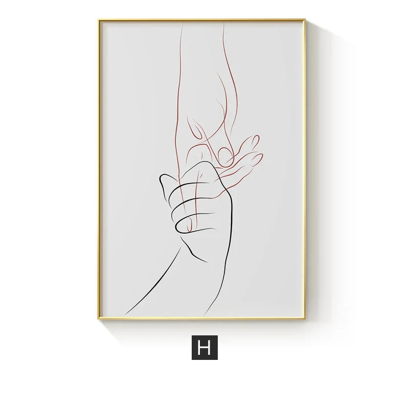 Modern Color Curves Abstract Geometric Wall Art Fine Art Line Art Canvas Prints Pictures For Living Room Bedroom Art For Contemporary Interiors