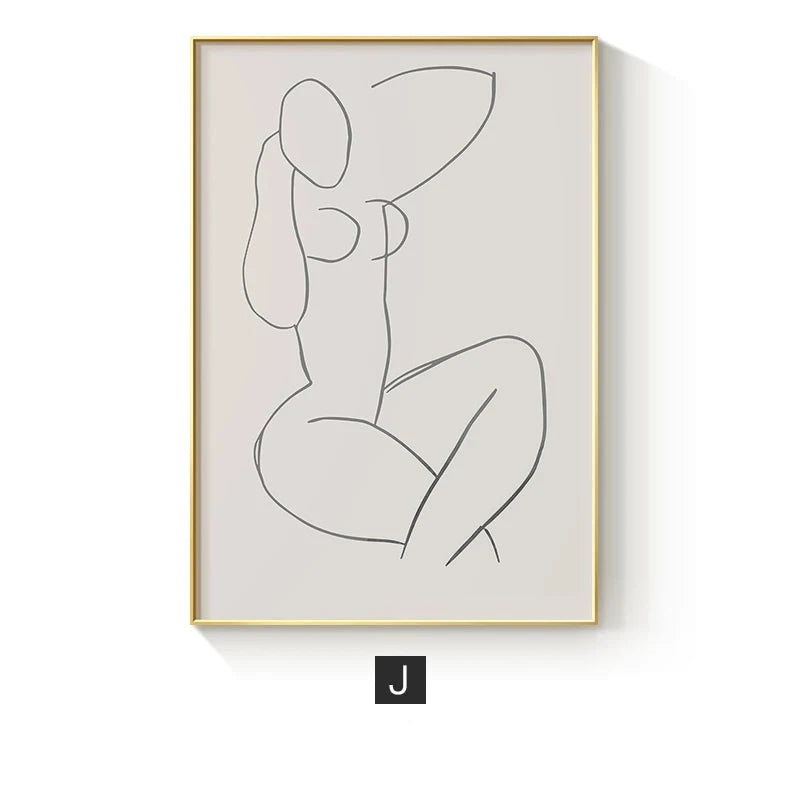 Modern Color Curves Abstract Geometric Wall Art Fine Art Line Art Canvas Prints Pictures For Living Room Bedroom Art For Contemporary Interiors