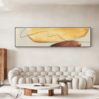 Modern Color Shape & Line Abstract Wall Art Fine Art Canvas Prints Wide Format Pictures For Bedroom Above The Bed Art For The Above The Sofa