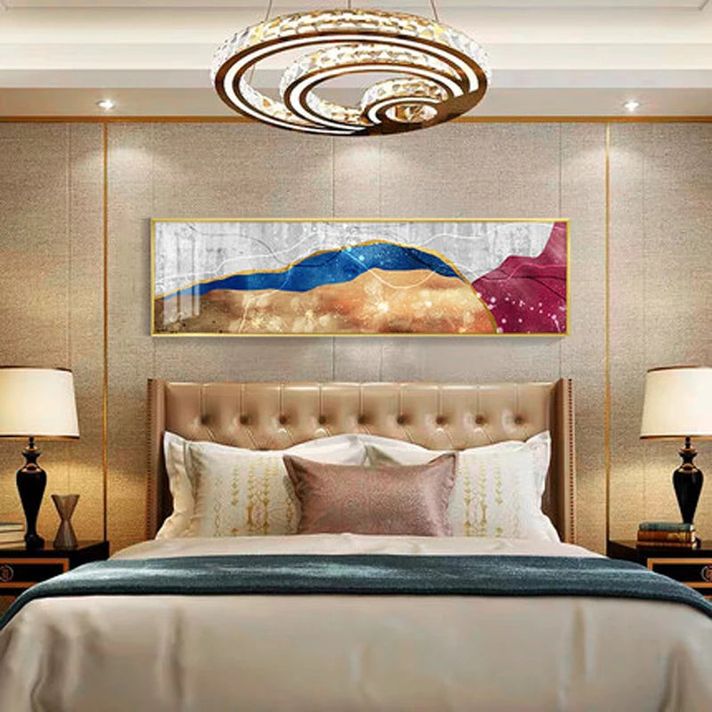 Modern Colorful Dark Abstract Wall Art Fine Art Canvas Prints Wide Format Pictures For Above The Sofa Pictures For Above The Bed