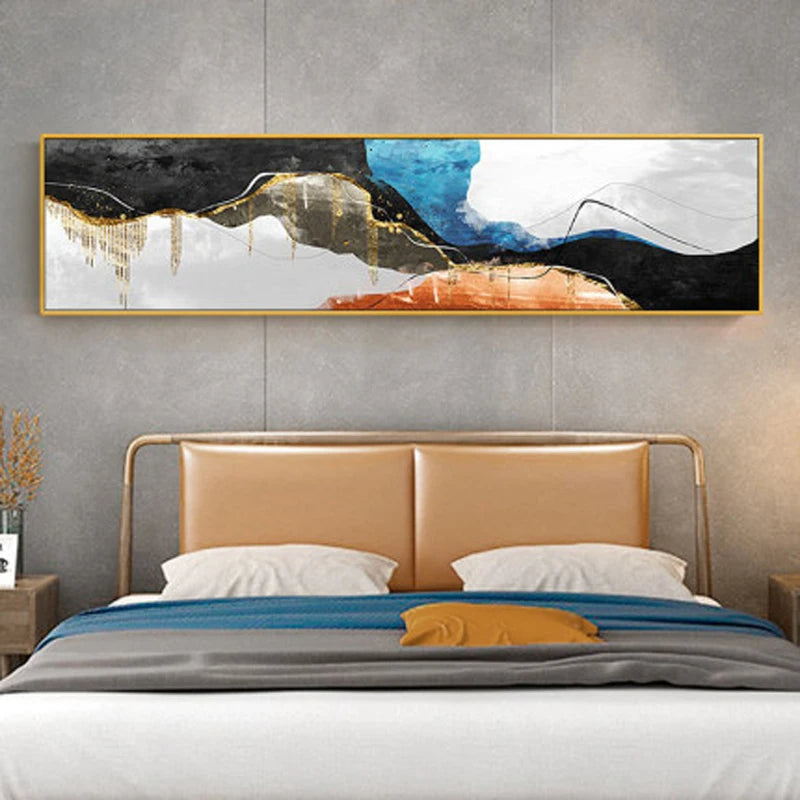 Modern Colorful Dark Abstract Wall Art Fine Art Canvas Prints Wide Format Pictures For Above The Sofa Pictures For Above The Bed