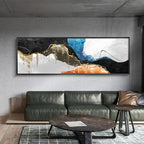 Modern Colorful Dark Abstract Wall Art Fine Art Canvas Prints Wide Format Pictures For Above The Sofa Pictures For Above The Bed