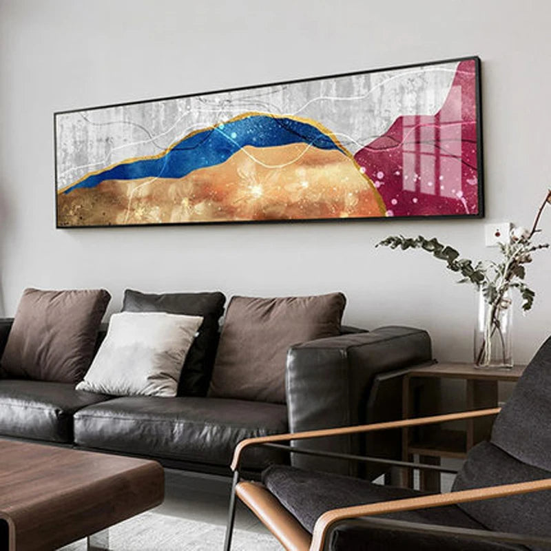 Modern Colorful Dark Abstract Wall Art Fine Art Canvas Prints Wide Format Pictures For Above The Sofa Pictures For Above The Bed