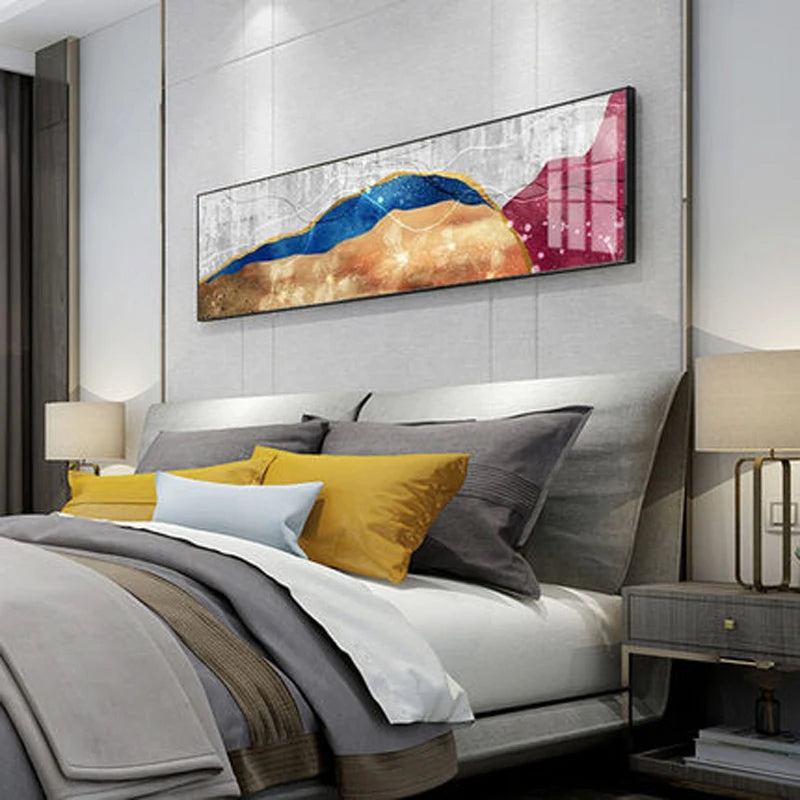 Modern Colorful Dark Abstract Wall Art Fine Art Canvas Prints Wide Format Pictures For Above The Sofa Pictures For Above The Bed