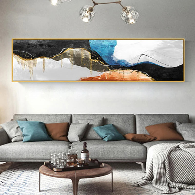 Modern Colorful Dark Abstract Wall Art Fine Art Canvas Prints Wide Format Pictures For Above The Sofa Pictures For Above The Bed