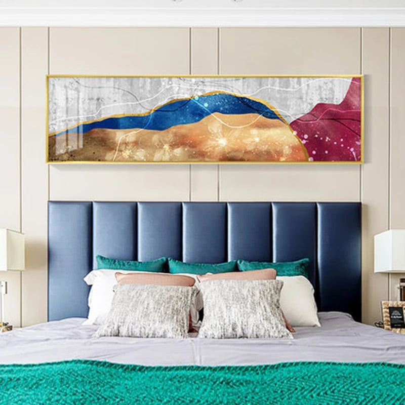 Modern Colorful Dark Abstract Wall Art Fine Art Canvas Prints Wide Format Pictures For Above The Sofa Pictures For Above The Bed