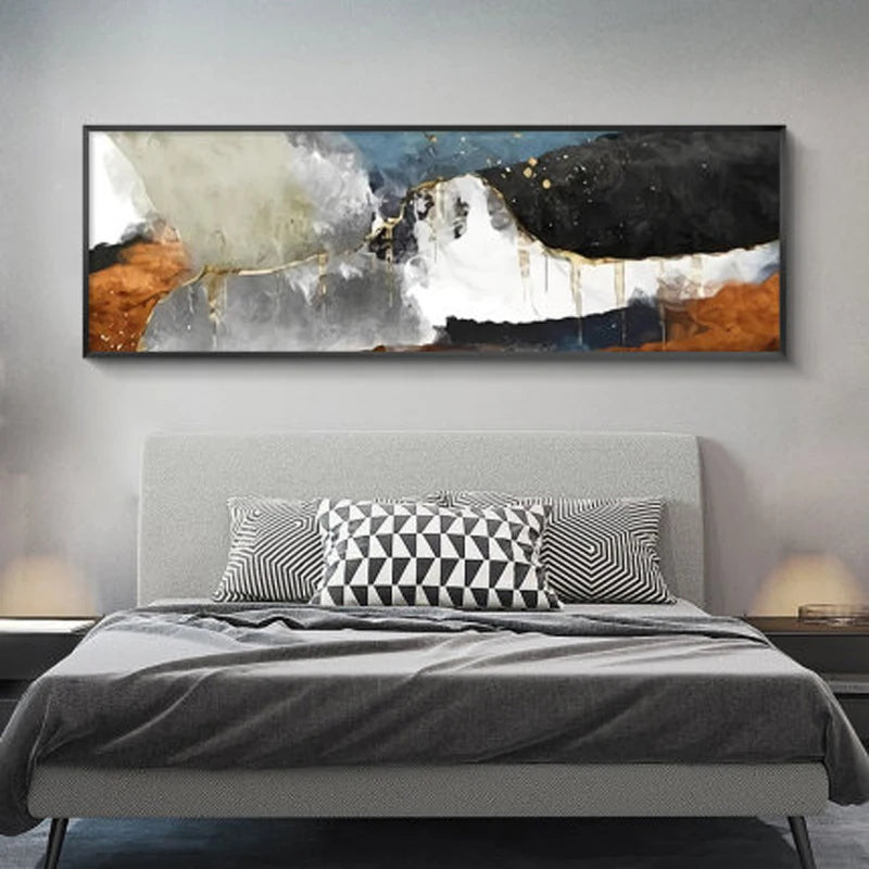 Modern Colorful Dark Abstract Wall Art Fine Art Canvas Prints Wide Format Pictures For Above The Sofa Pictures For Above The Bed