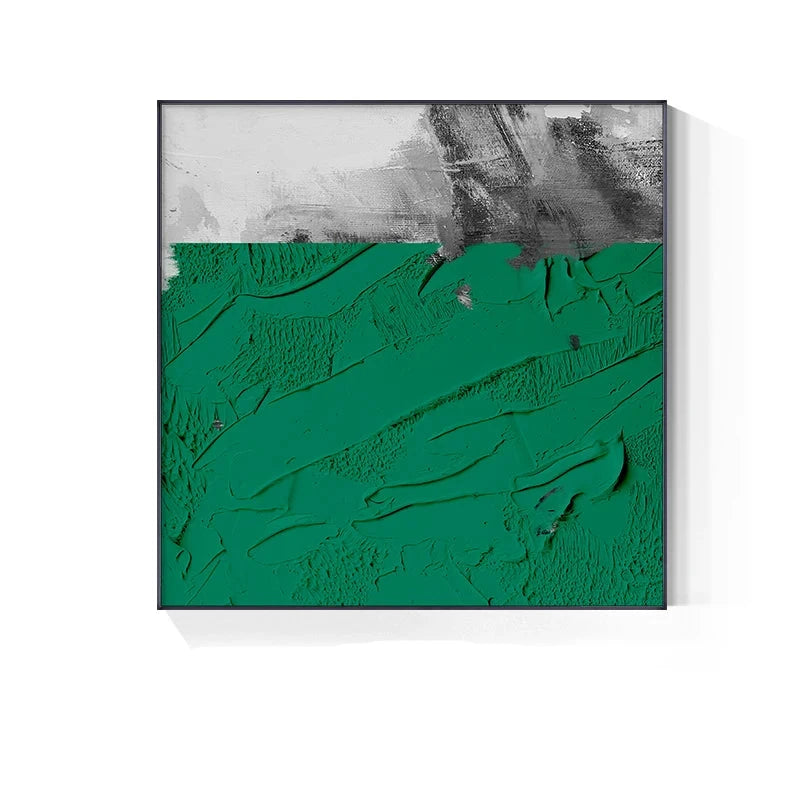 Modern Colorful Industrial Abstract Wall Art Fine Art Canvas Prints Square Format Pictures For Living Room Bedroom Home Office Art Decor